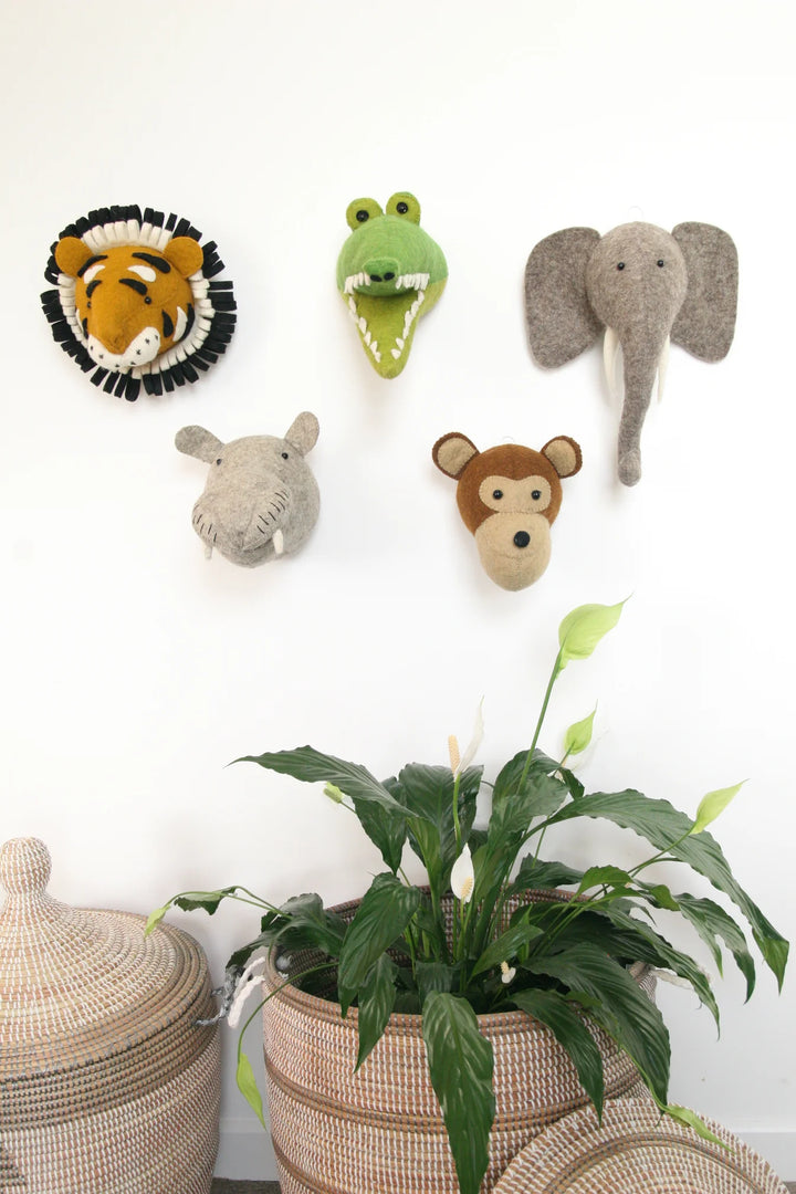 Fiona Walker England Mini Tiger Head - Multi