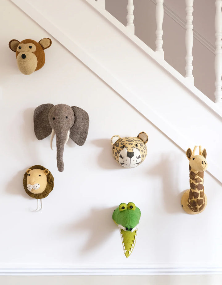 Fiona Walker England Mini Giraffe Head - Multi