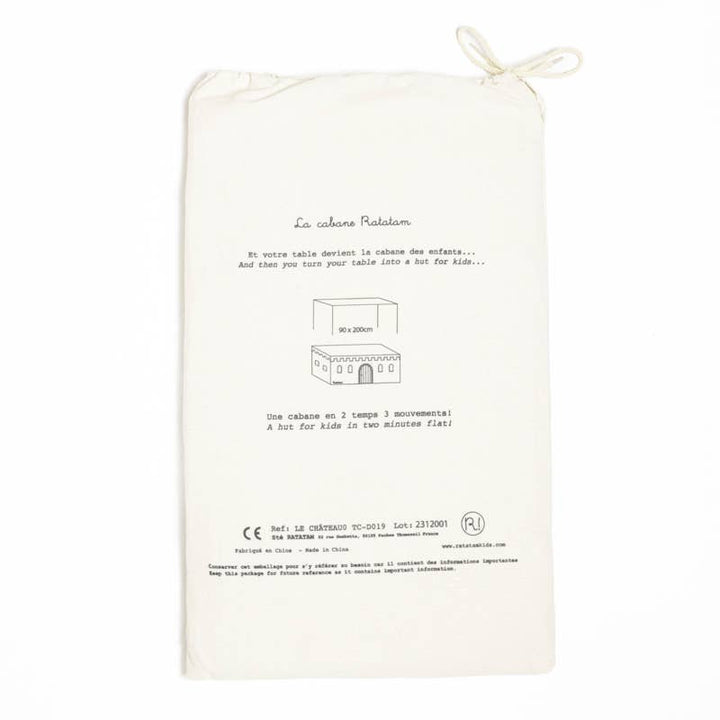 Ratatam! Castle Table Hut 90x200 cm - Black / Pre Order