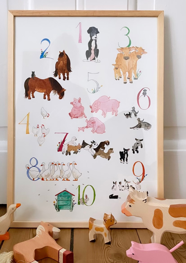 Tall Hat Tales Number Print - A3