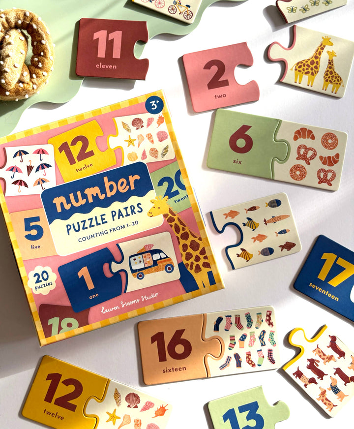 Lauren Sissons Studio Number Puzzle Pairs Game