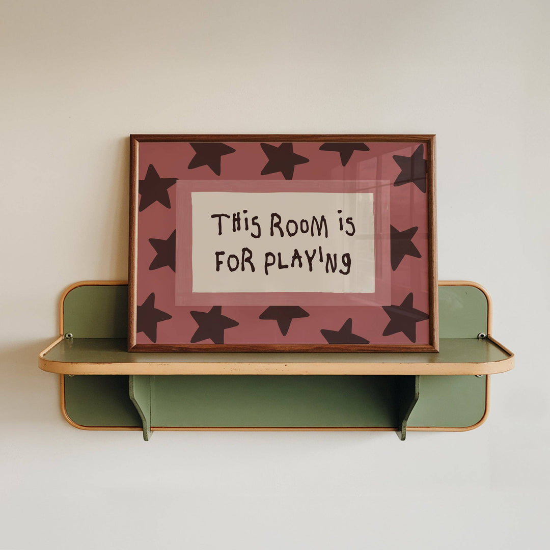 Lune Club This Room Is For Playing Print - A3