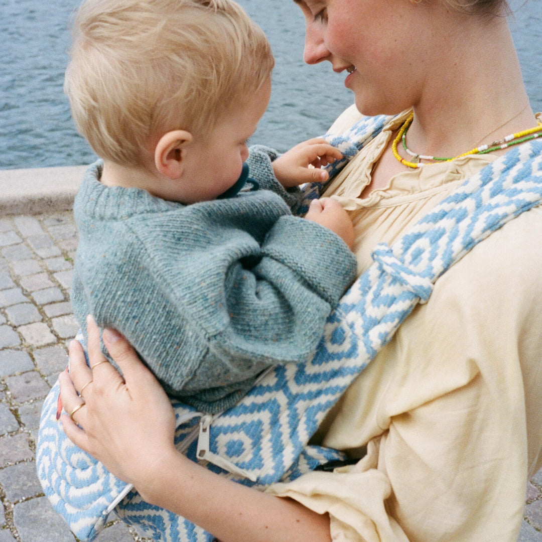 Moova Balance Baby Carrier - Blue Mosaic