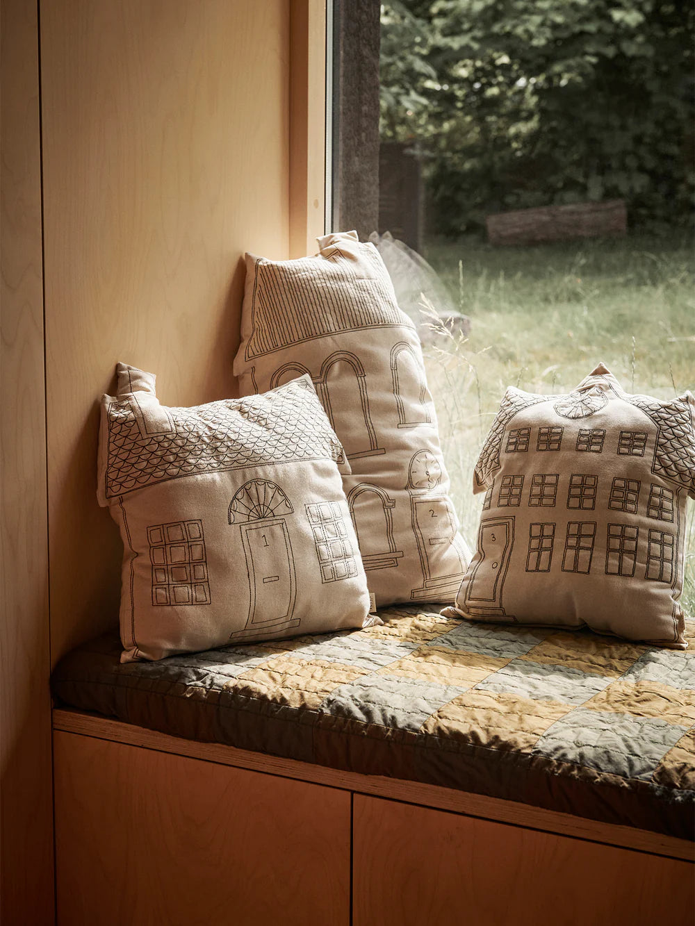 Ferm Living Abode Cushion - Cottage House