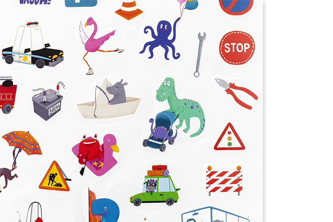 Edicare Editora 160 Sticker Set - Vehicles