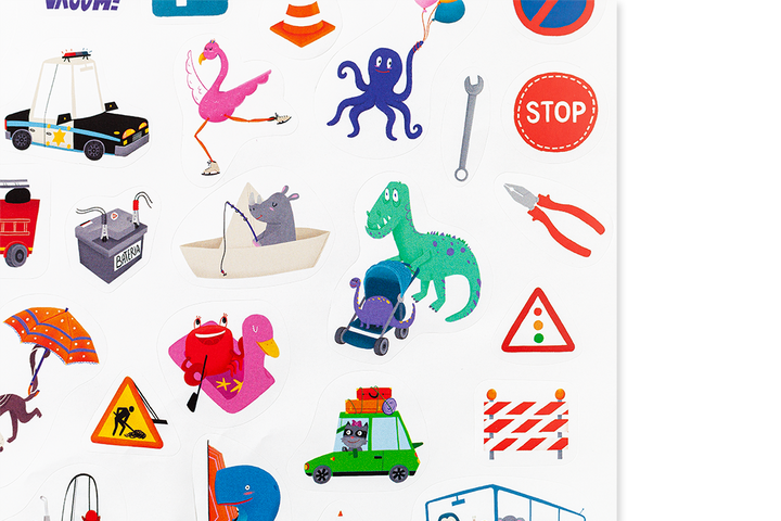 Edicare Editora 160 Sticker Set - Vehicles