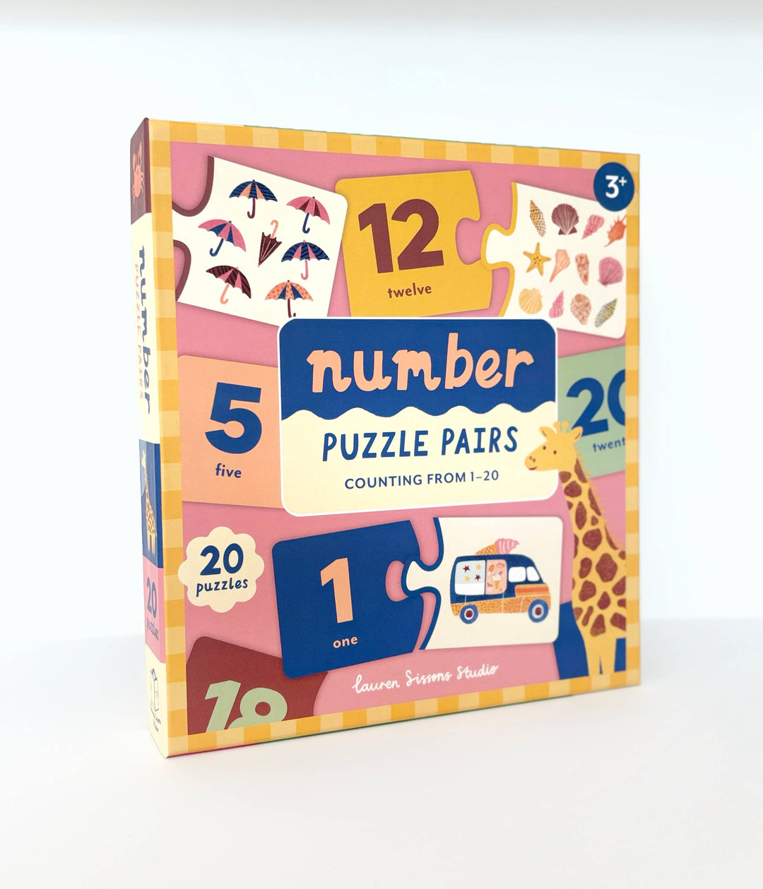 Lauren Sissons Studio Number Puzzle Pairs Game
