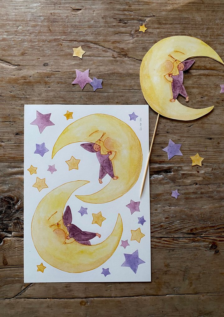 Tall Hat Tales Birthday Decoration - Månebarn