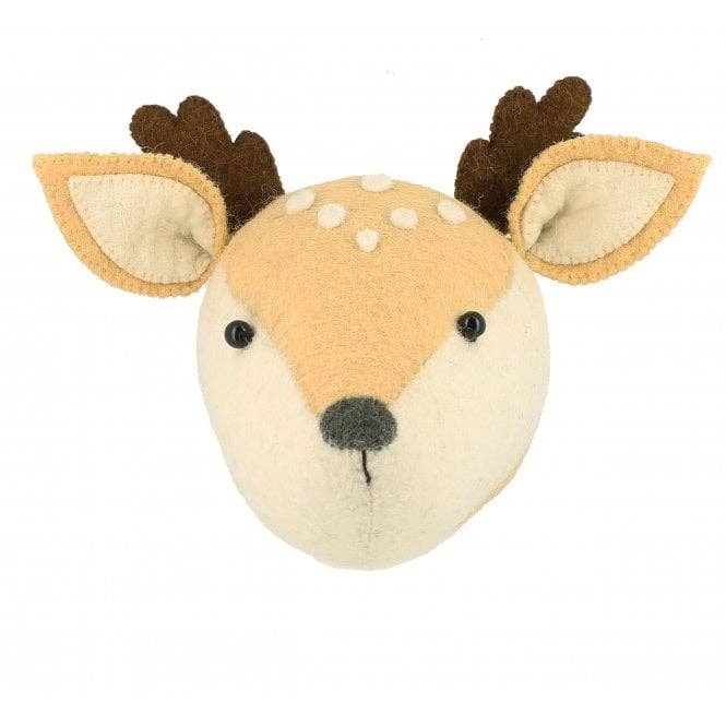 Fiona Walker England Mini Baby Deer Head - Multi