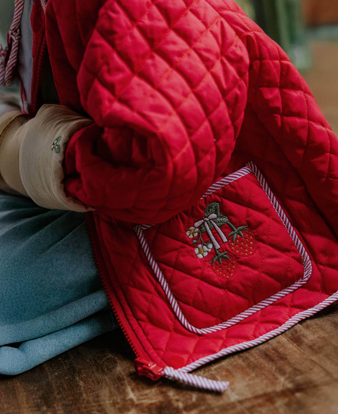 Fliink Kota Reversible Strawberry Jacket - Sandshell