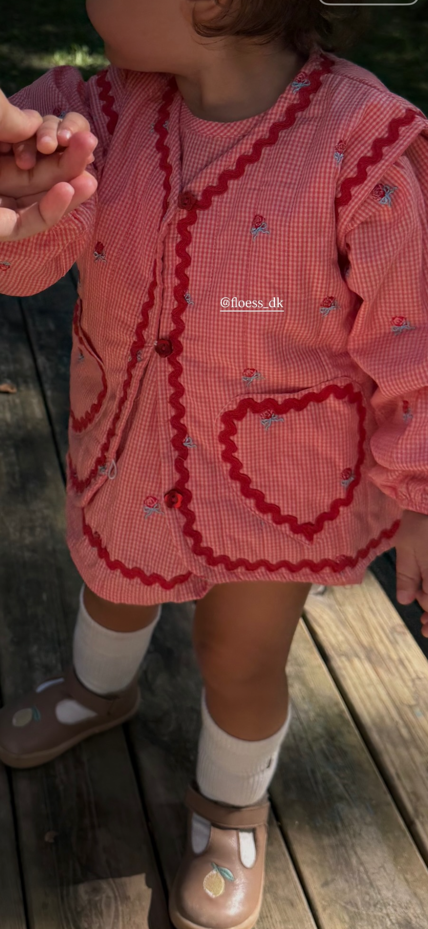 Flöss Sonja Romper - Pink Rose Gingham