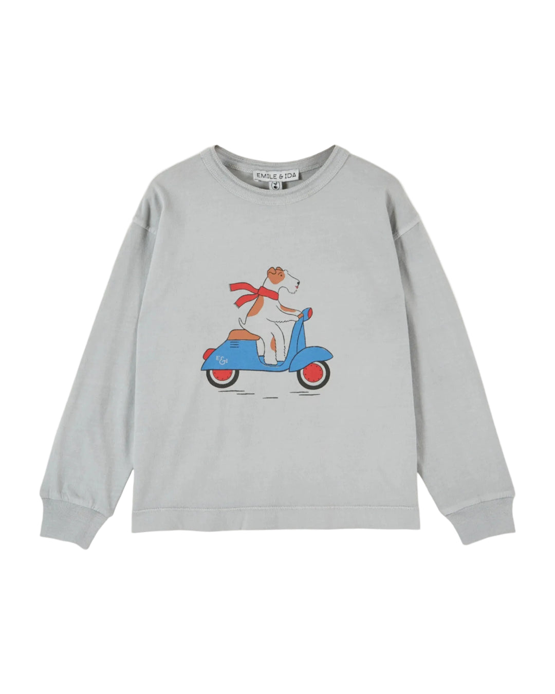 Émilie et Ida Long Sleeve Tee - Scooter Dog