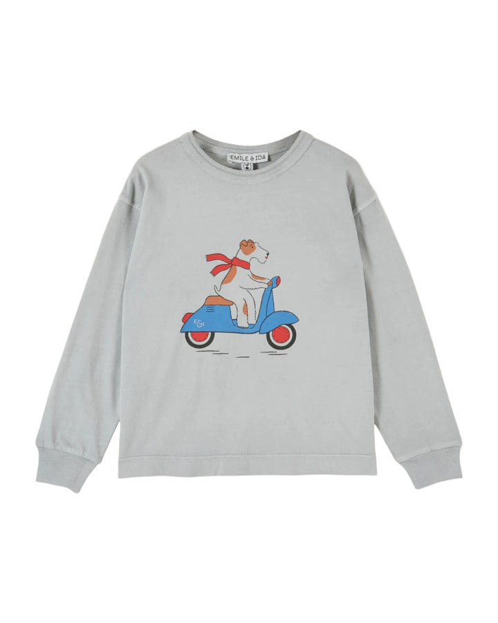 Émilie et Ida Long Sleeve Tee - Scooter Dog