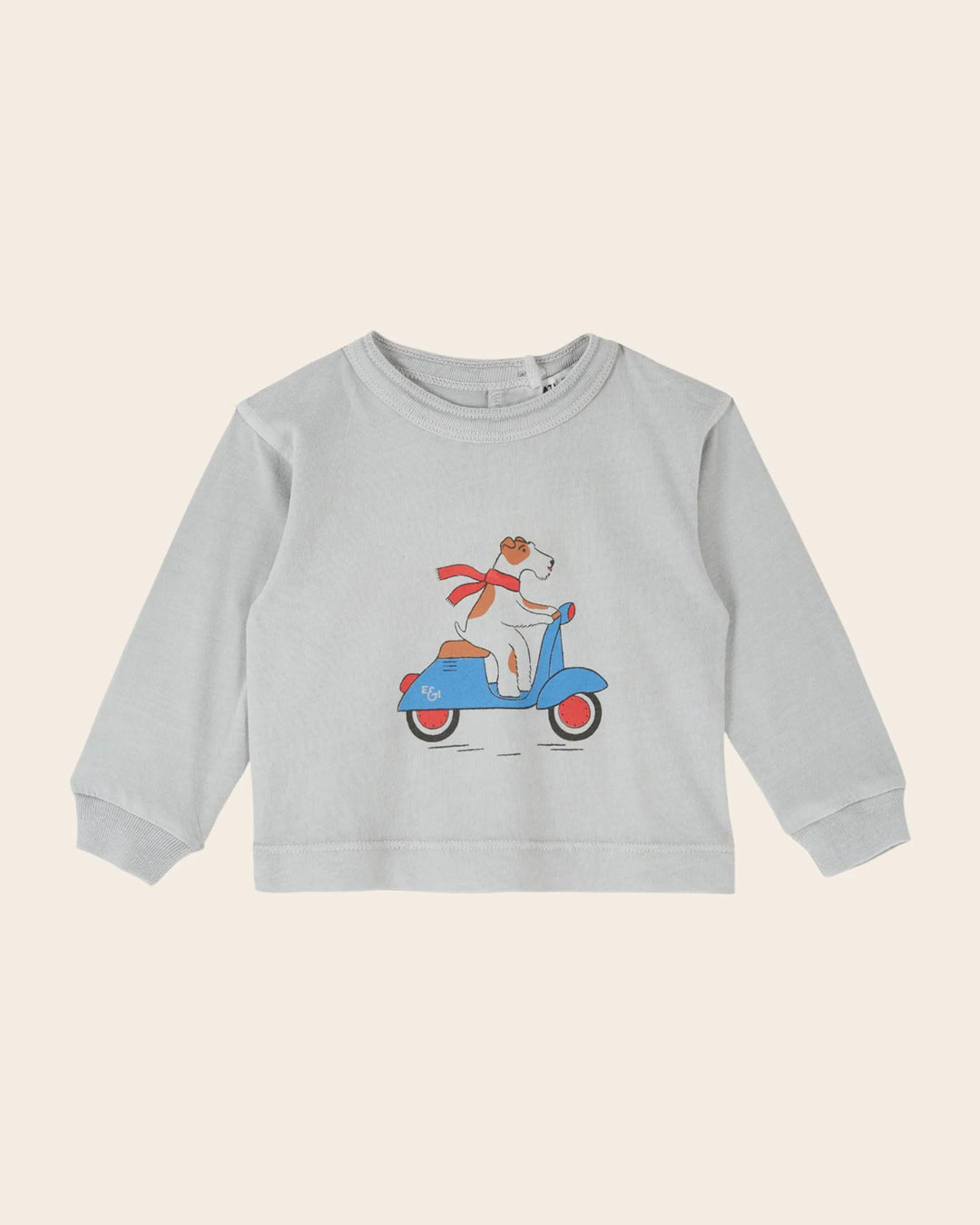 Émilie et Ida Long Sleeve Tee - Scooter Dog