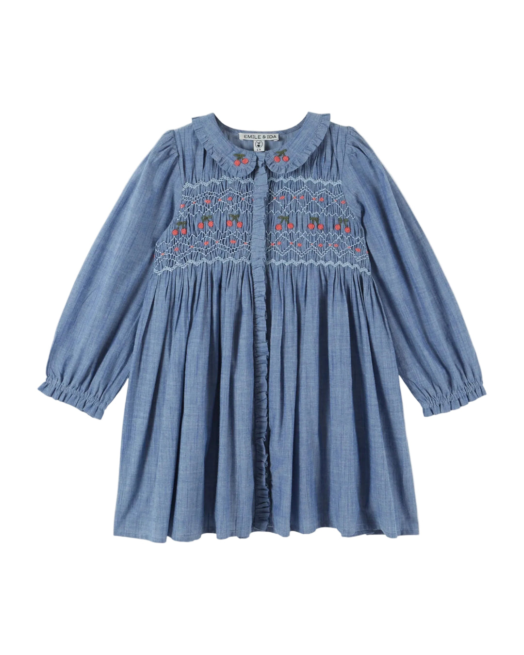 Émilie et Ida Smocked Dress - Chambray