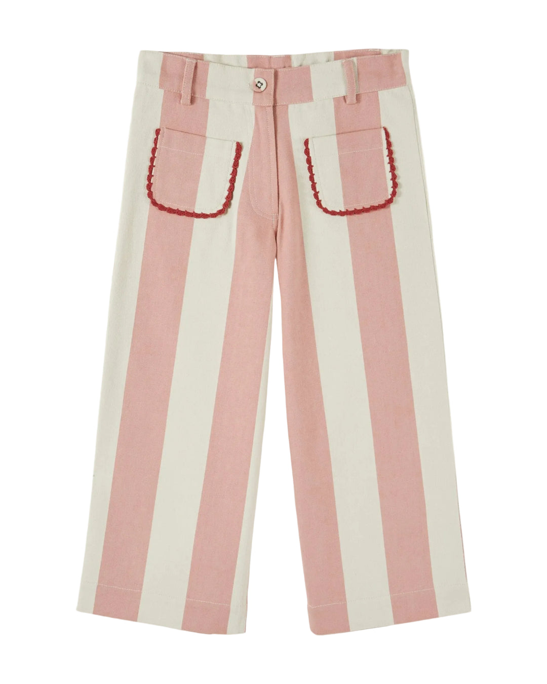 Émilie et Ida Canvas Wide Stripe Trousers - Rayure