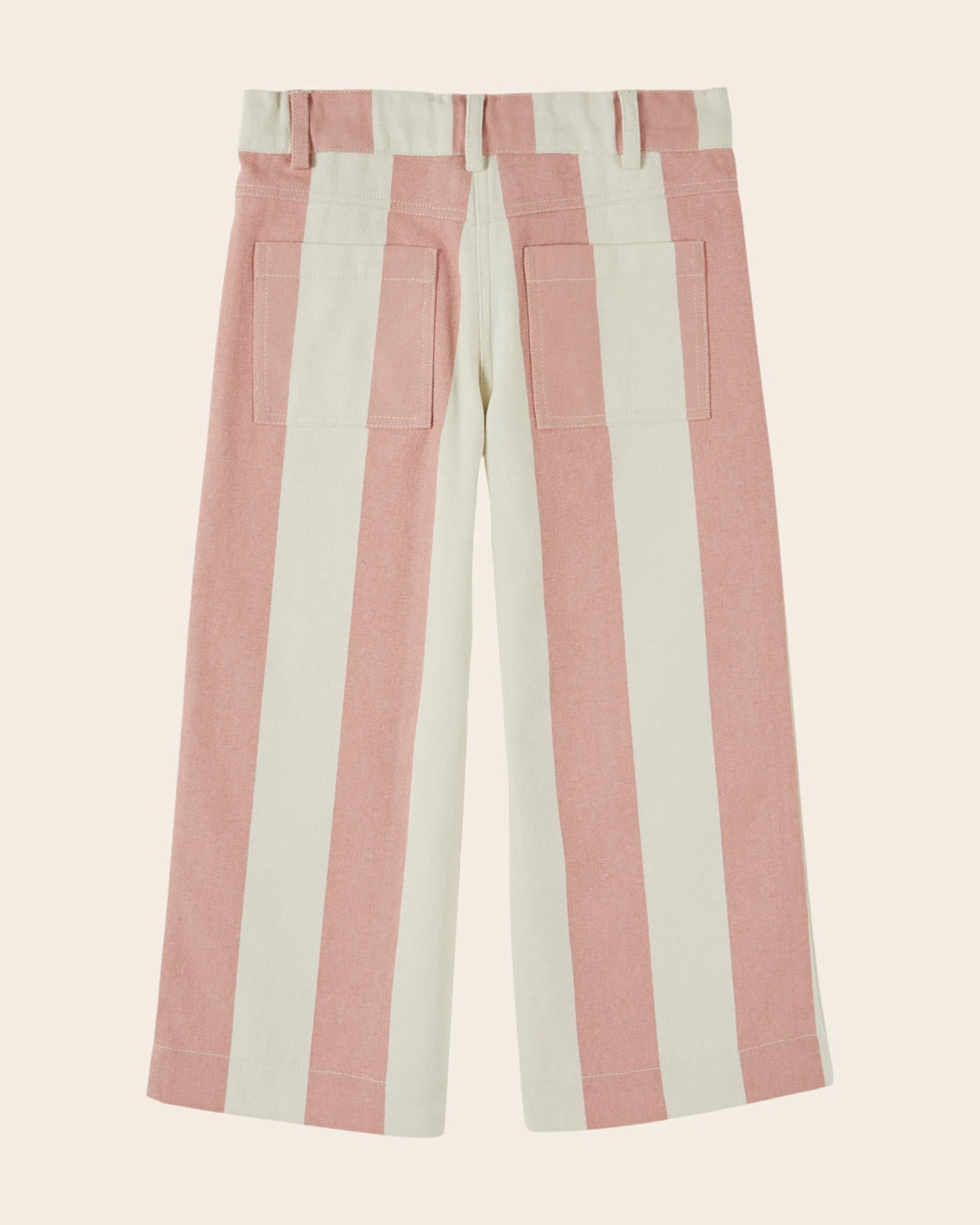 Émilie et Ida Canvas Wide Stripe Trousers - Rayure