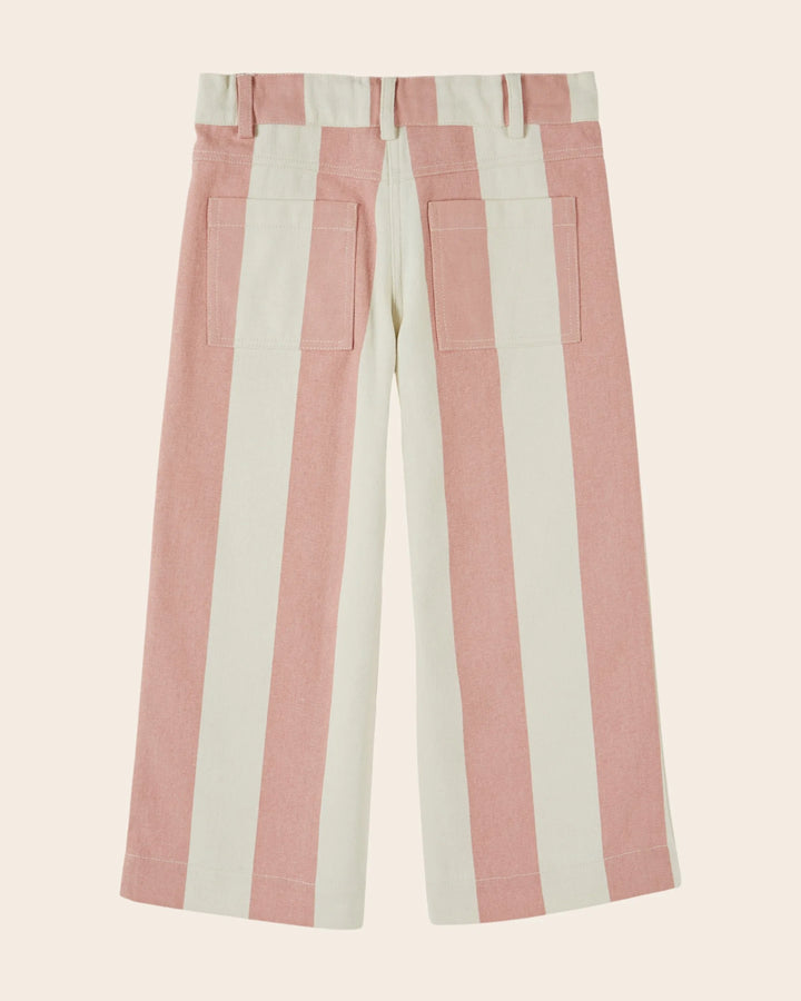 Émilie et Ida Canvas Wide Stripe Trousers - Rayure