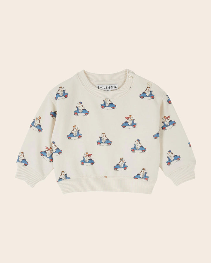 Émilie et Ida Sweatshirt - Grand Dog Ecru