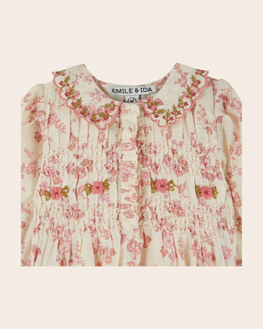 Émilie et Ida Smocked Romper - Rosalie