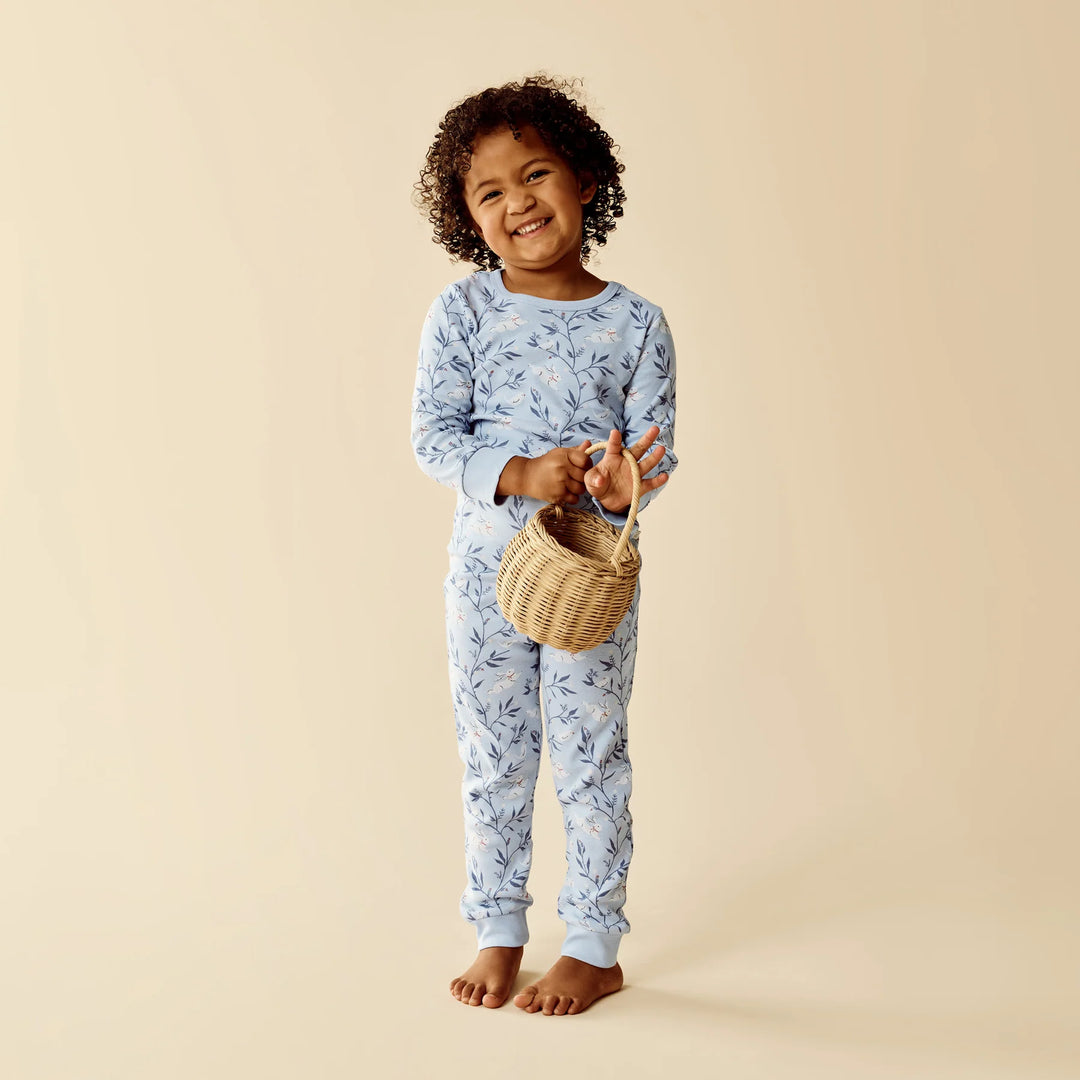 Wilson & Frenchy Organic Long Sleeved Pyjamas - Bunny Whistle LAST ONE!