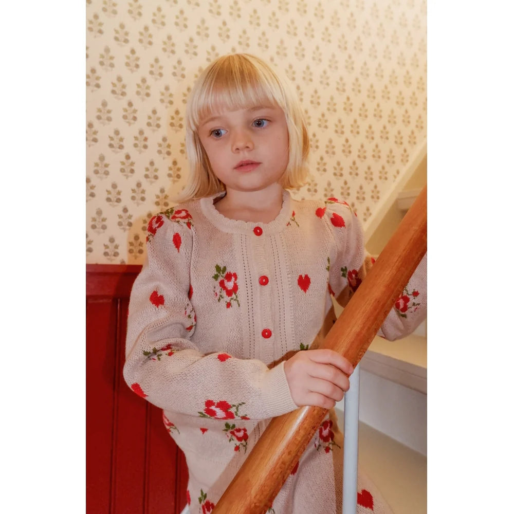 flöss Amelia Cardigan - Floral Heart