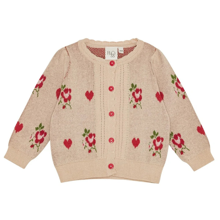 flöss Amelia Cardigan - Floral Heart