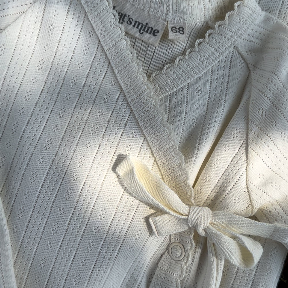 That's Mine Ava Wrap Bodysuit - Antique White