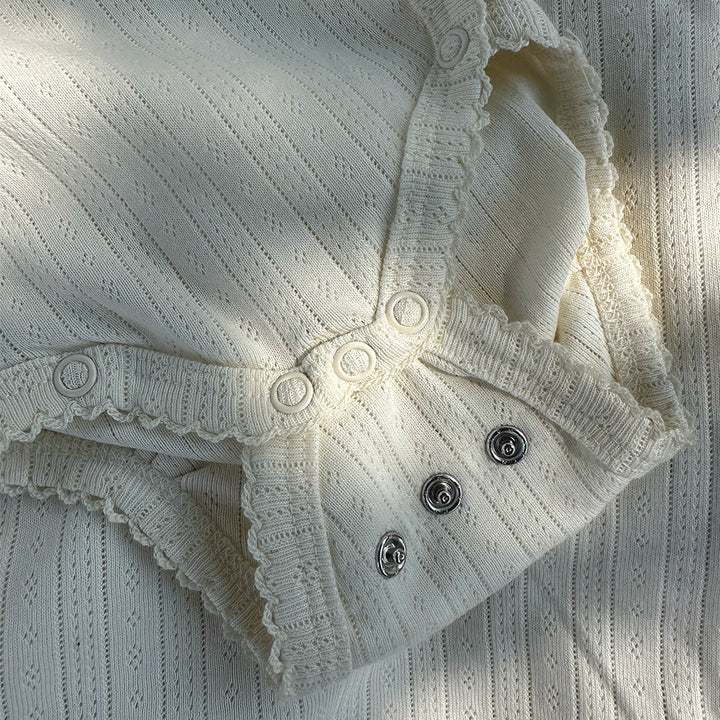 That's Mine Ava Wrap Bodysuit - Antique White