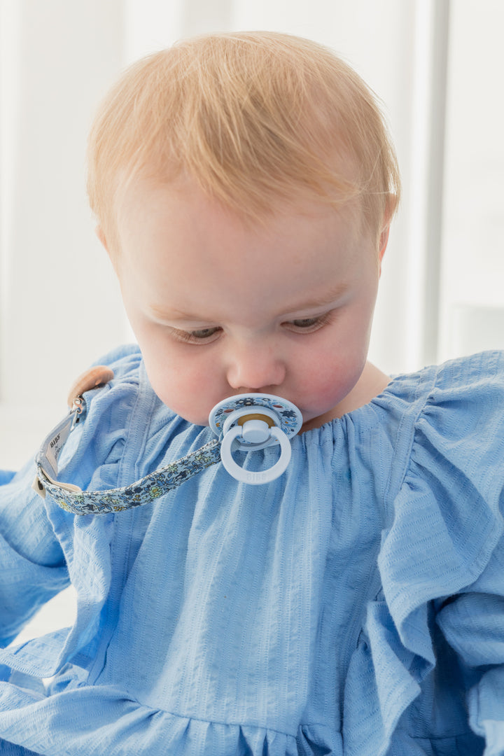 BIBS x Liberty Pacifier Clip - Capel / Sage
