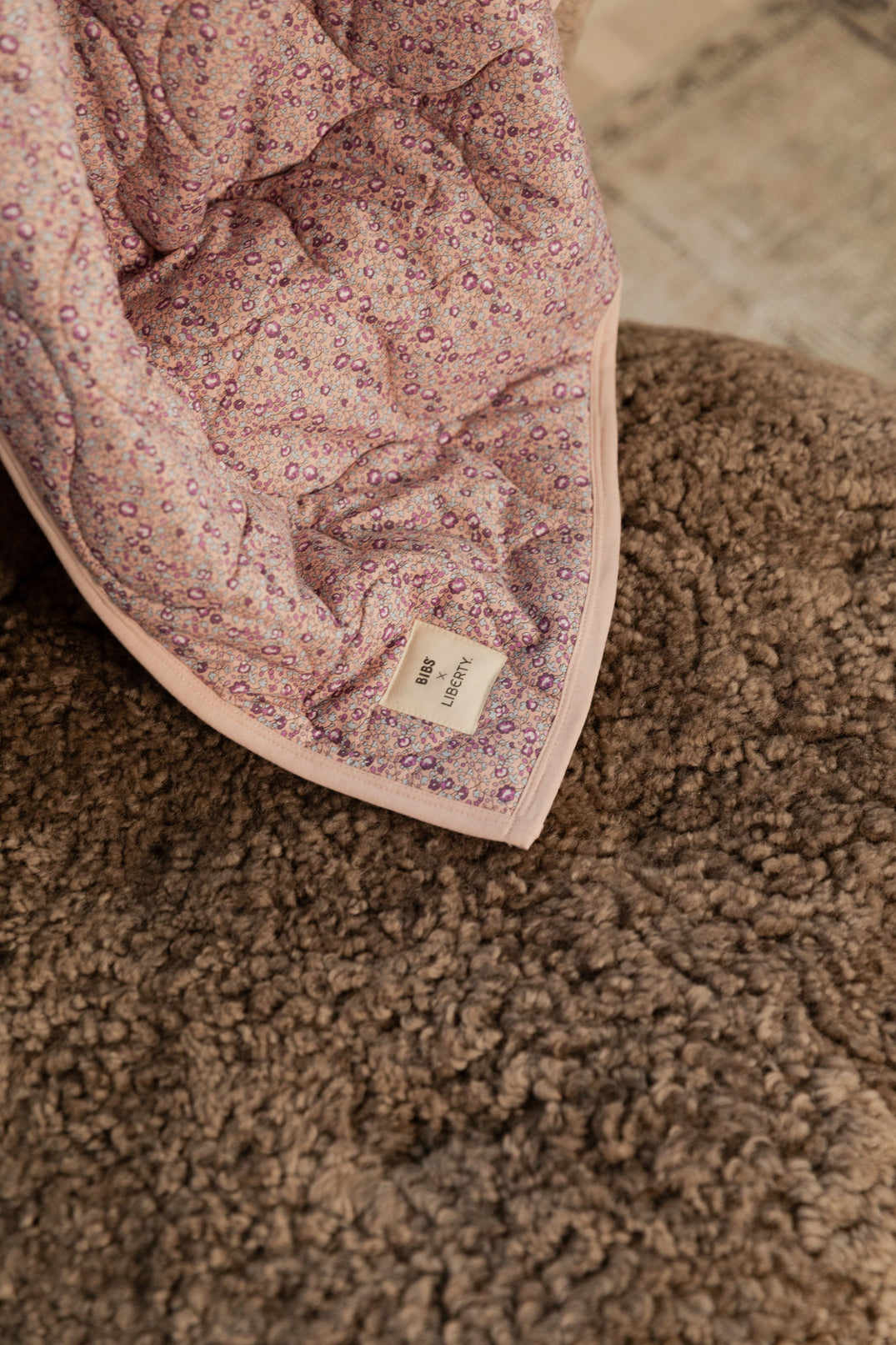 BIBS x Liberty Quilted Blanket - Eloise / Blush
