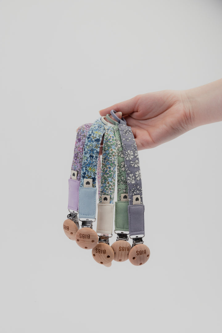 BIBS x Liberty Pacifier Clip - Capel / Sage