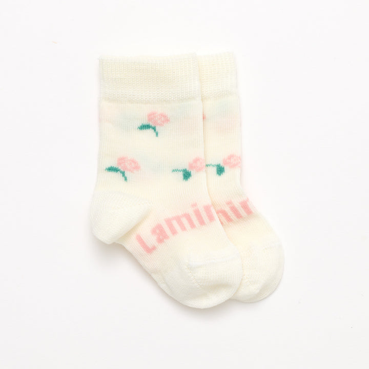Lamington Merino Wool Crew Socks Baby - Rosa