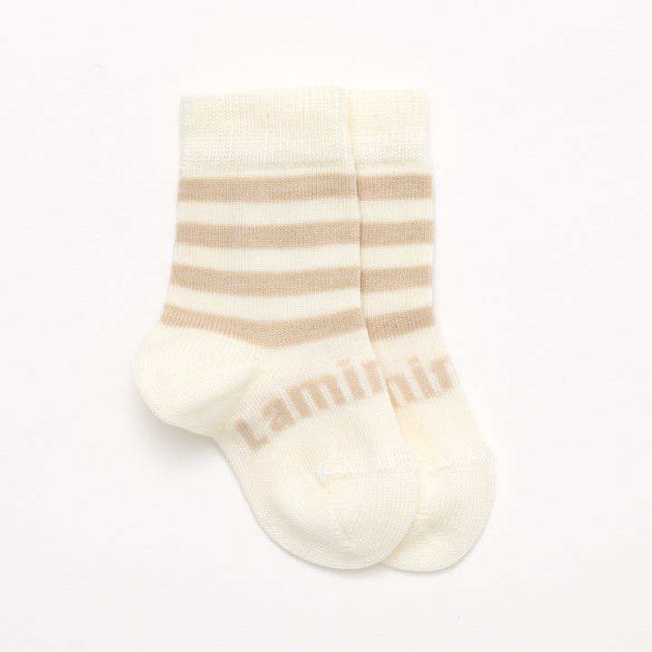 Lamington Merino Wool Crew Socks Baby - Squirrel