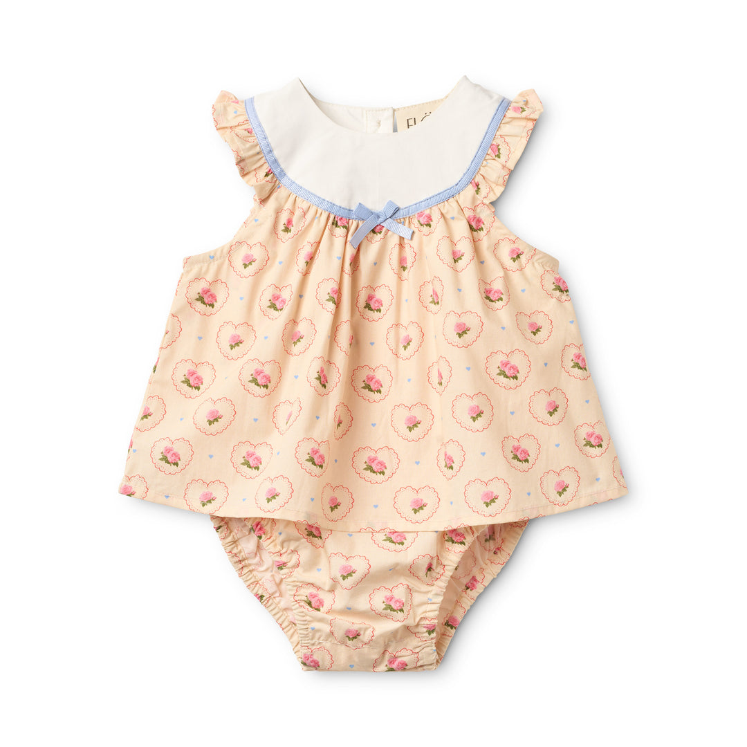 Flöss Berta Romper - Rosy Heart