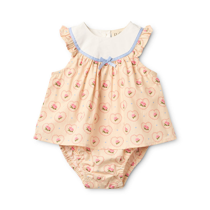 Flöss Berta Romper - Rosy Heart
