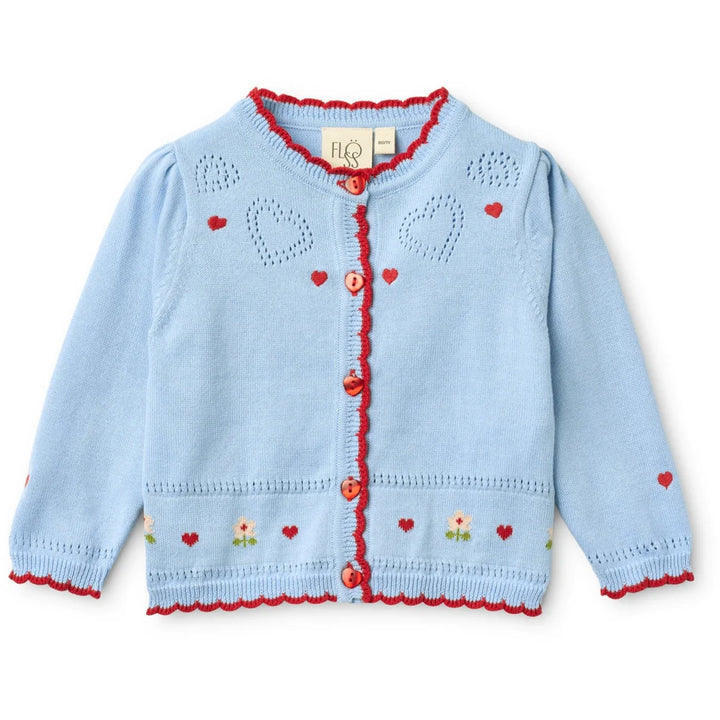 Flöss Blanca Cardigan - Blue Sky