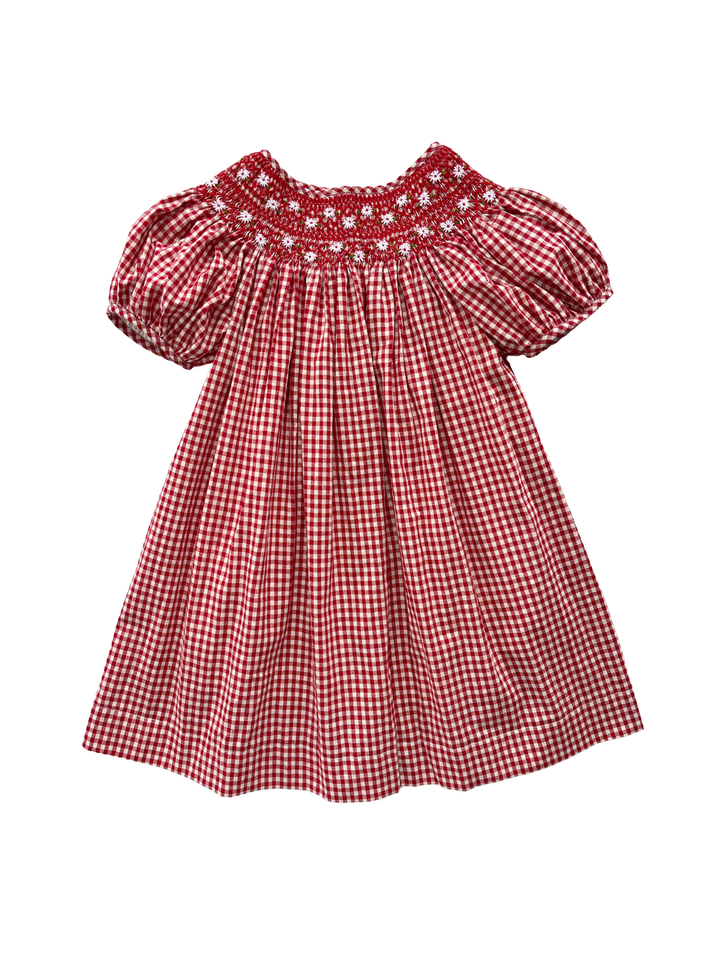 Elma Celeste Dress - Strawberry Gingham