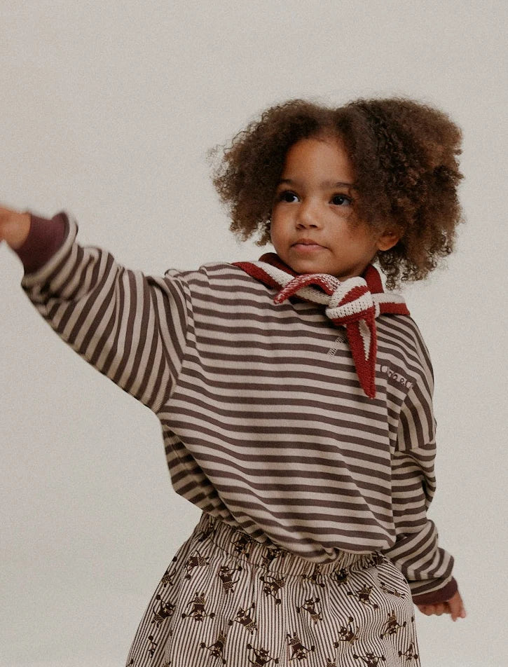 Claude &amp; Co Jamie Stripe Long Sleeve Tee - Acorn