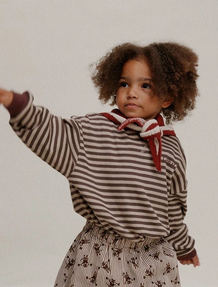 Claude &amp; Co Jamie Stripe Long Sleeve Tee - Acorn