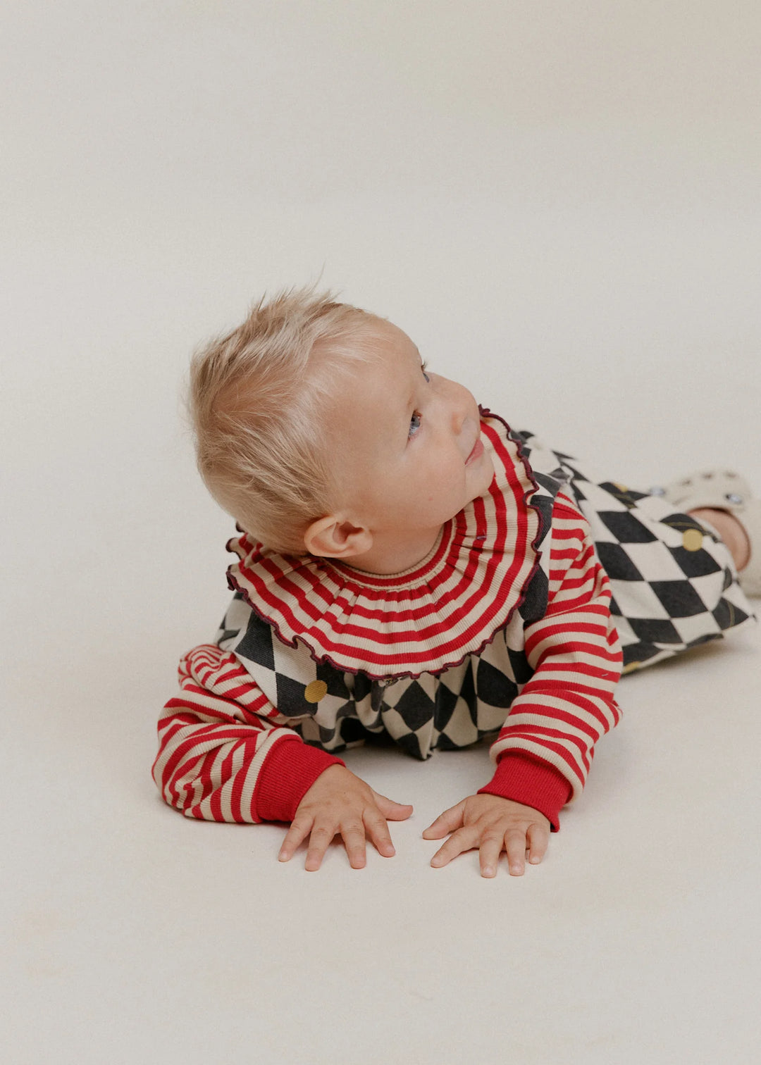 Claude &amp; Co Bobbi Stripe Collar Bib - Crimson