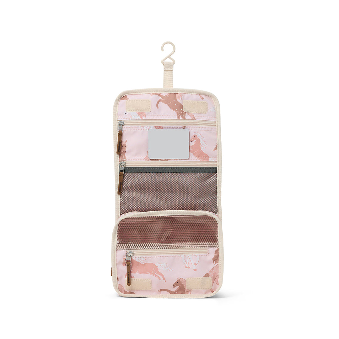 Crywolf Core Hanging Toiletry Bag - Blush Ponies
