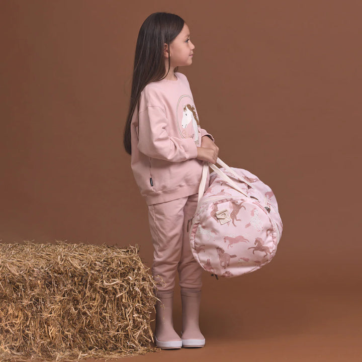 Crywolf Packable Duffel Bag - Blush Ponies