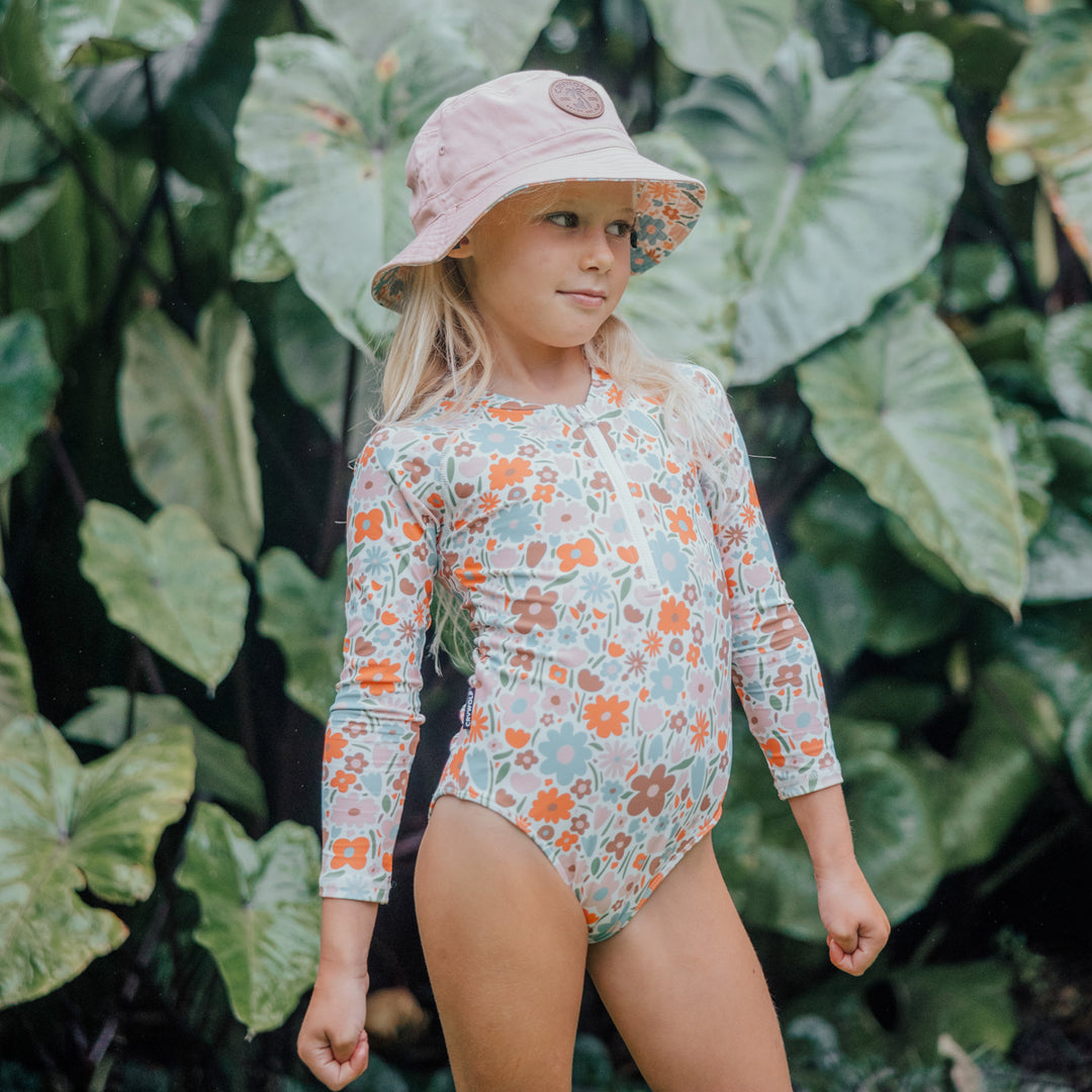 Crywolf Long Sleeve Swimsuit - Flower Market