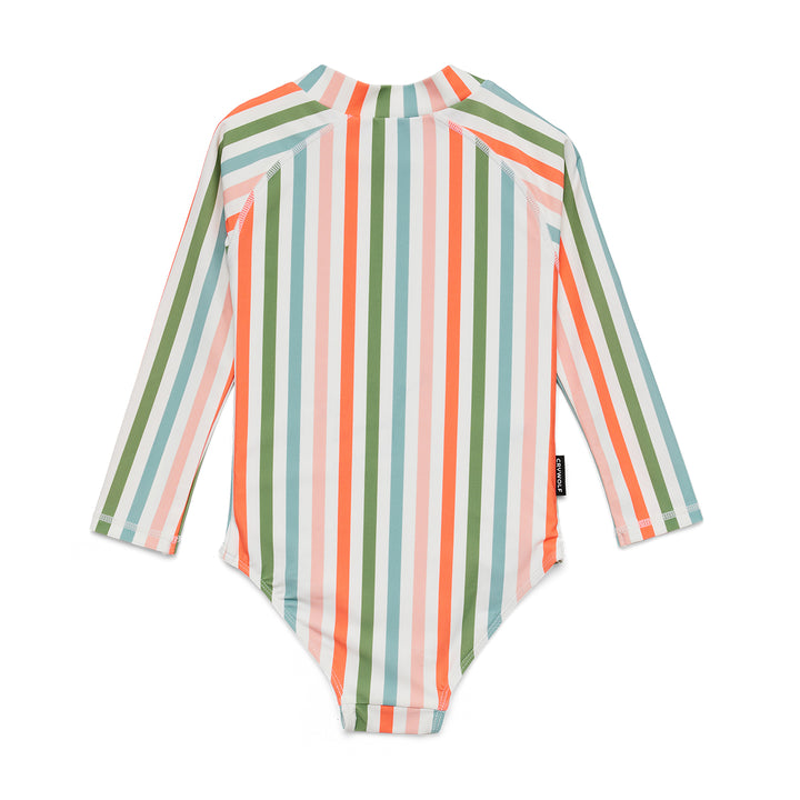 Crywolf Long Sleeve Swimsuit - Summer Stripe