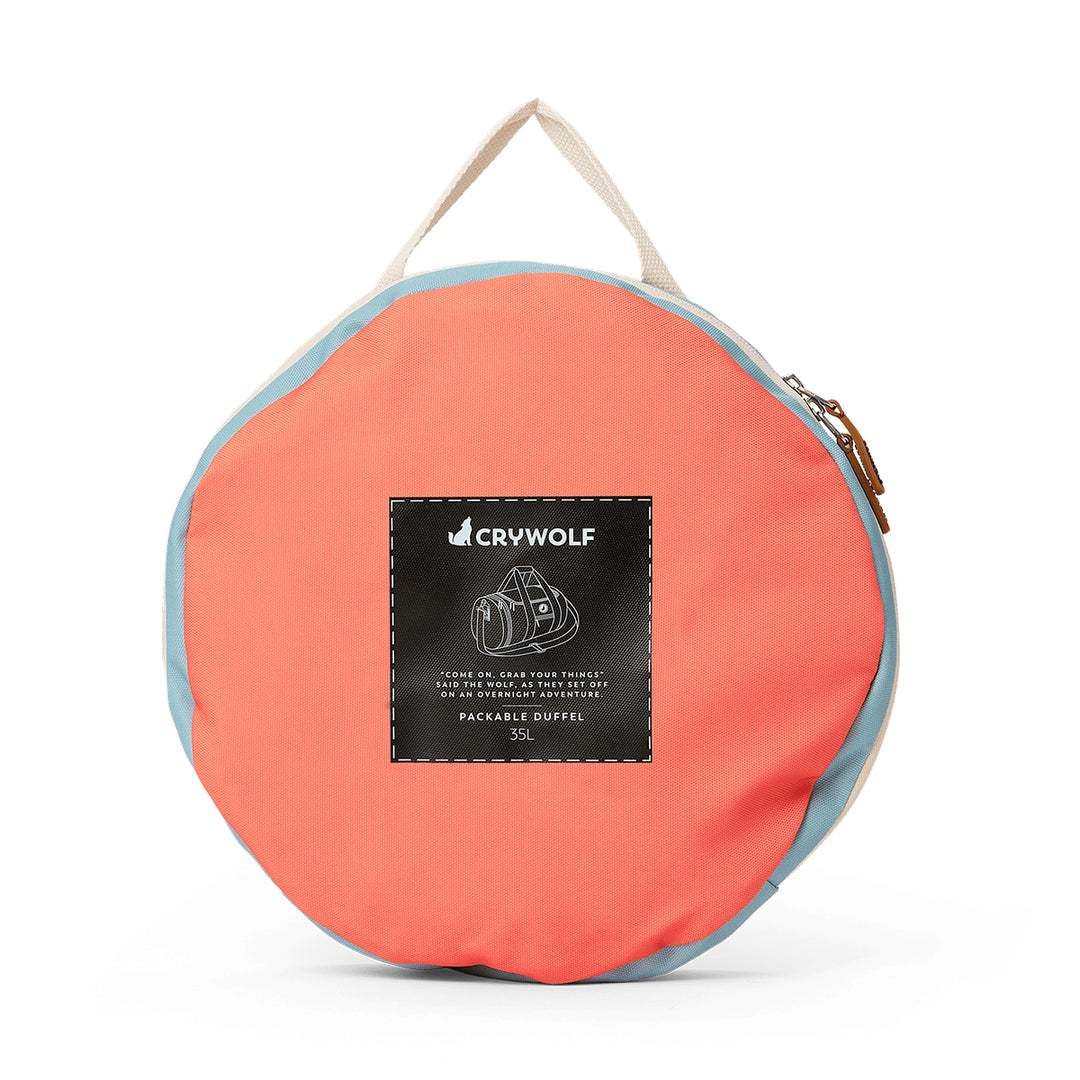 Crywolf Packable Duffel Bag - Sunset Colour Block