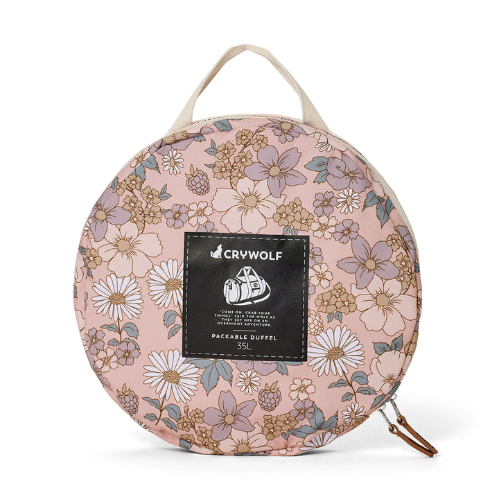 Crywolf Packable Duffel Bag - Daisy Floral