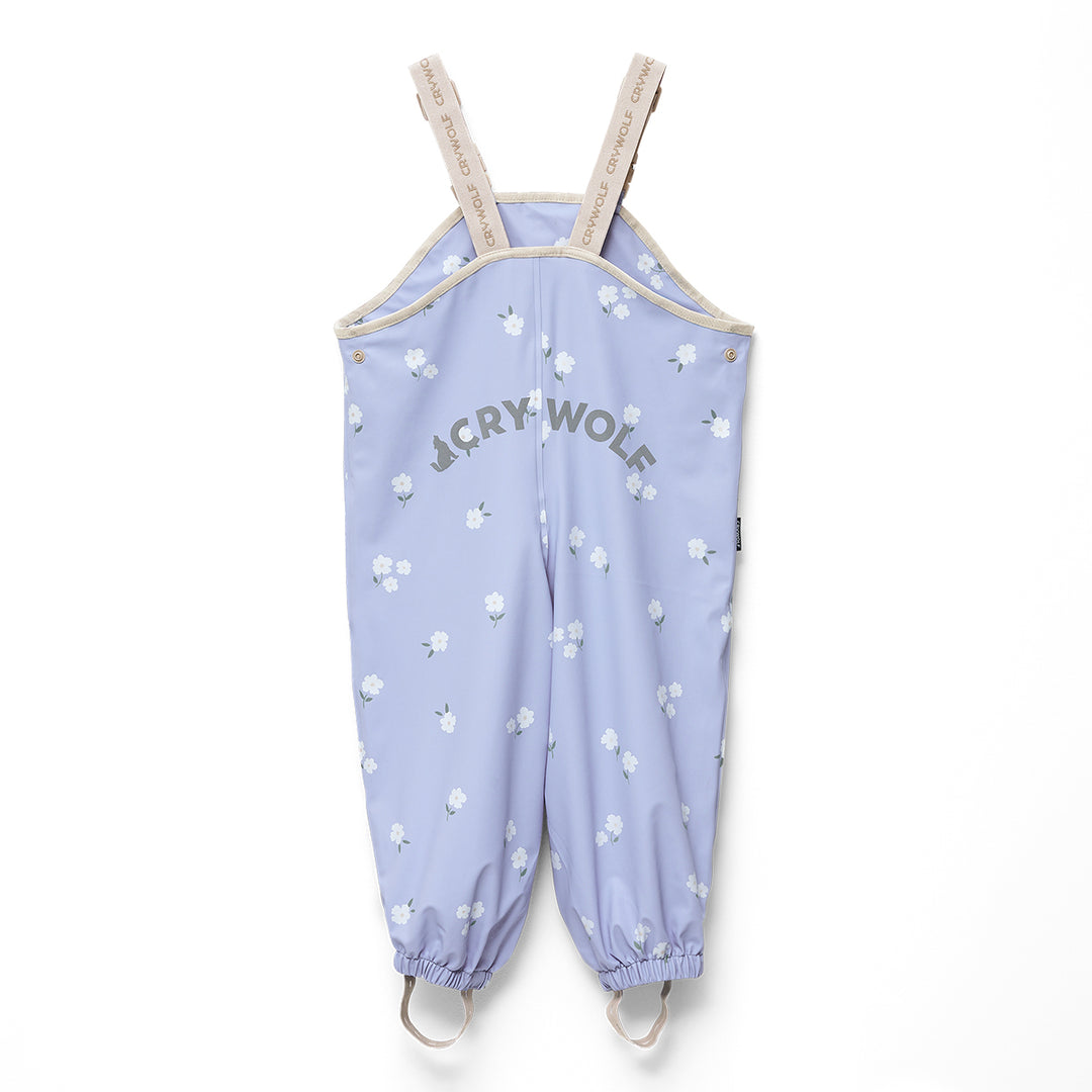 Crywolf Overalls - Floral Periwinkle