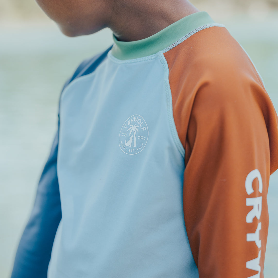 Crywolf Rash Vest - Ocean Colour Block