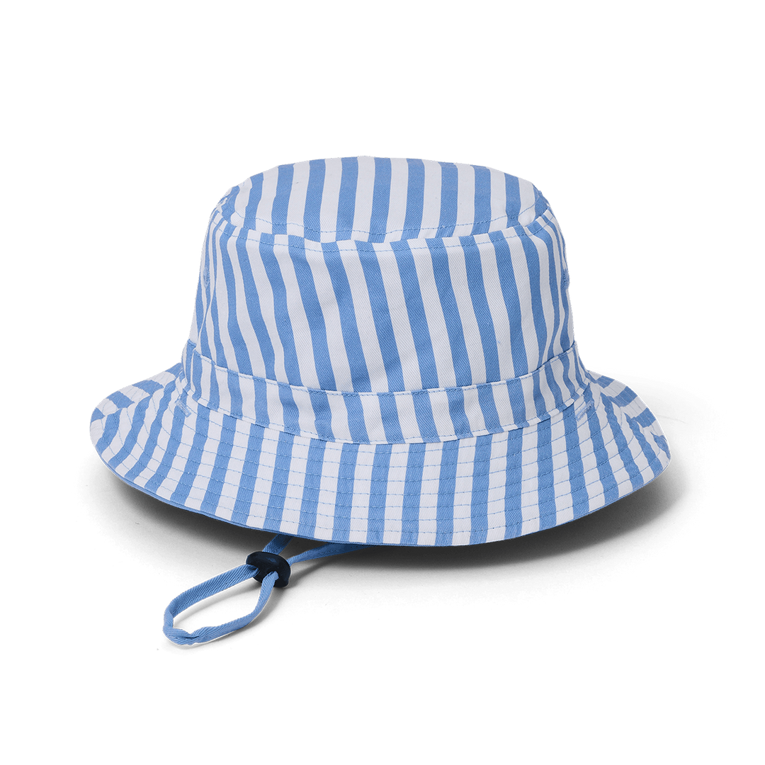 Crywolf Reversible Bucket Hat - Sky Blue Stripe